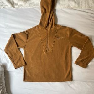 Half zip hooded fleece